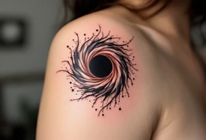 Black hole tattoo idea