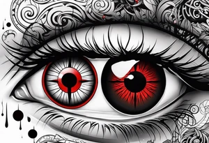 Sharingan eyes tattoo idea