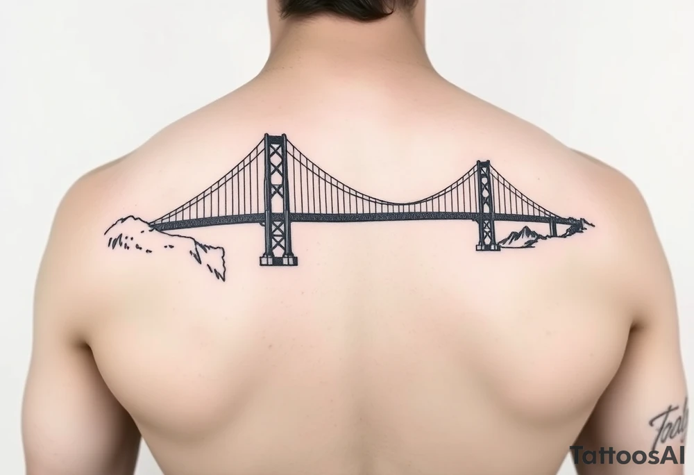 Golden gate bridge tattoo idea