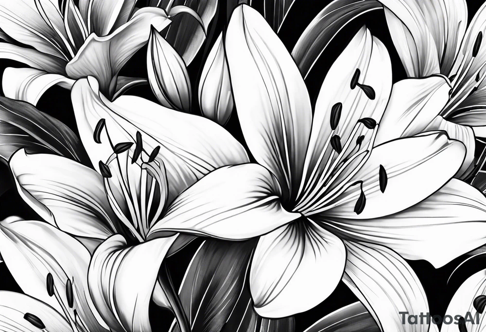 Demetrius with lillies tattoo idea