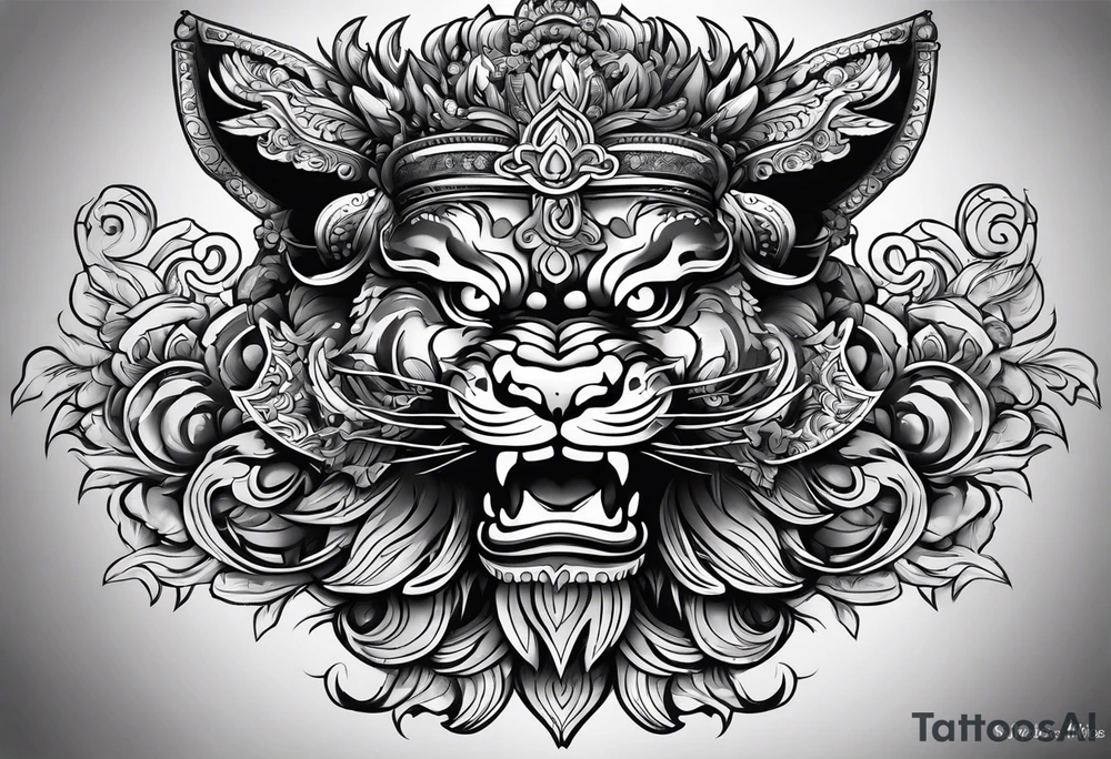 Balanise Barong tattoo idea