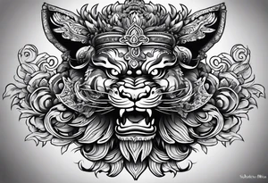Balanise Barong tattoo idea