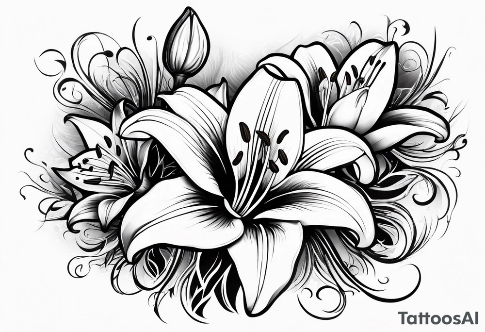 Lillies tattoo idea