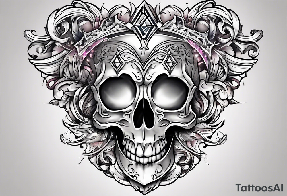 the letters A and R tattoo idea