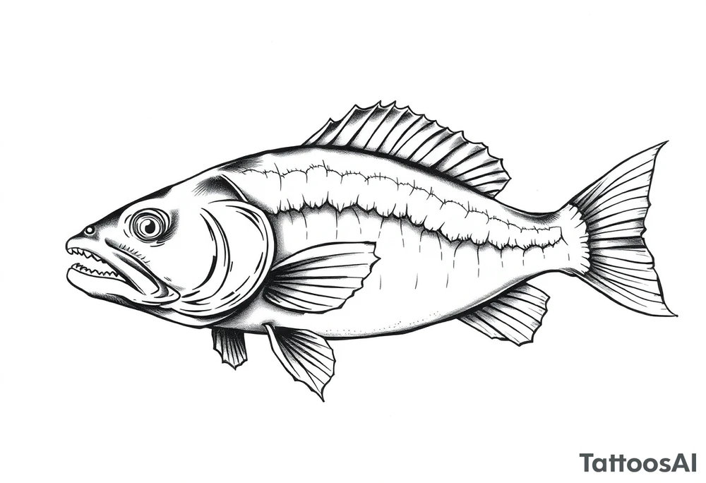 Catfish tattoo idea