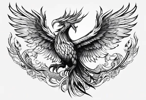 Phoenix transforming from a scorpion tattoo idea