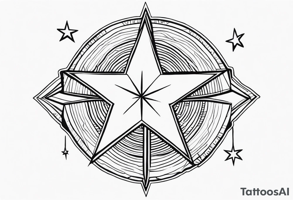 A star in the sky tattoo idea
