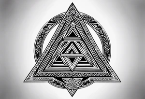Valknut symbol tattoo idea