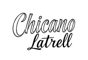 Chicano new school cursive style that says Latrell tattoo idea