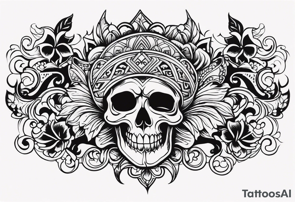 Western tattoo on butt tattoo idea