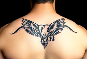 Create a shirt mockup have it say “next of kin” with a embossed look tattoo idea