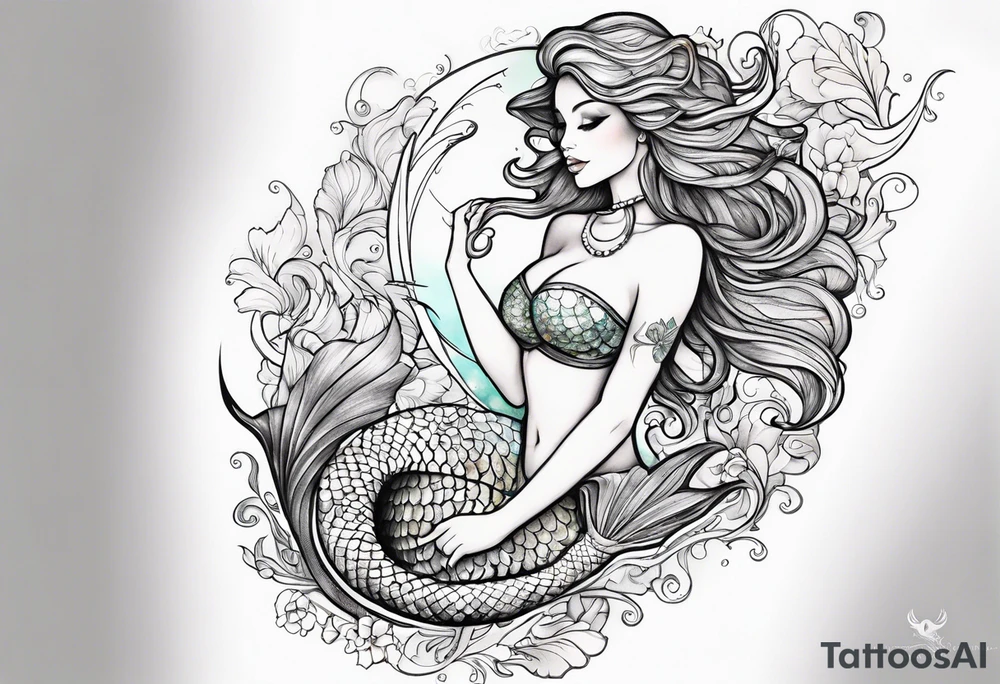 Mermaid tattoo idea