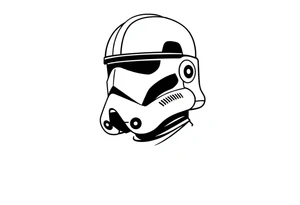 Star Wars clone trooper just a helmet with markings tattoo idea