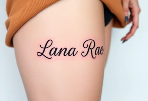 Lana Rae tattoo idea