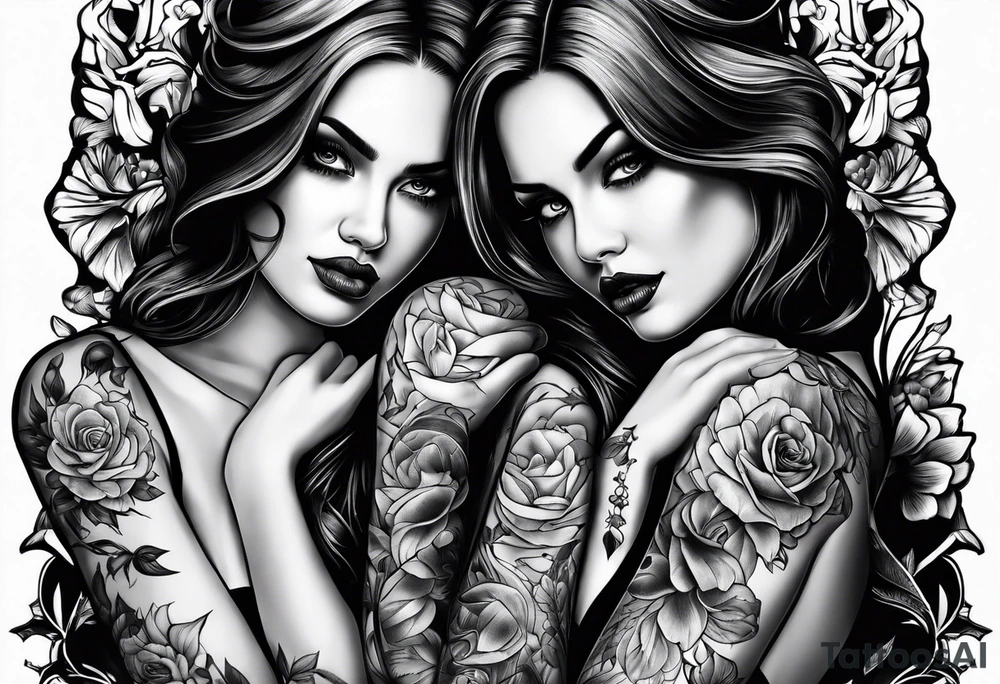 Dedicated to dead sisters tattoo idea