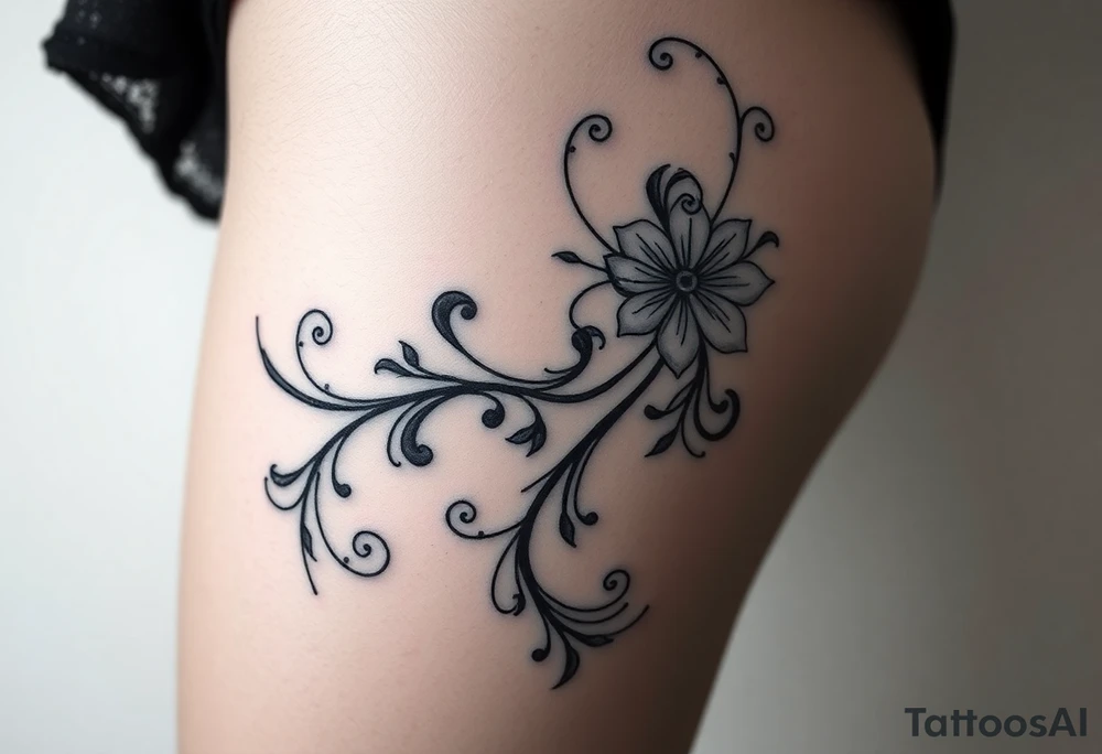 Top half of woman, Gothic and dark, sexy tattoo idea