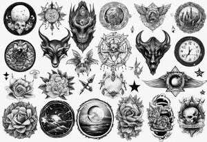 sleep token sleeve tattoo idea