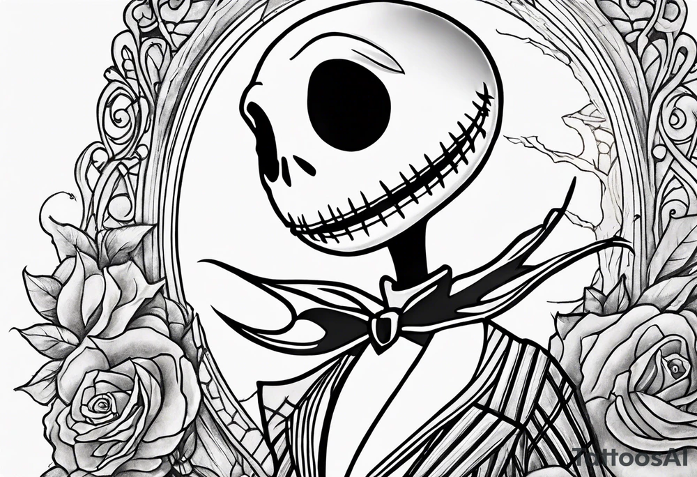 Nightmare before Christmas  statue tattoo idea