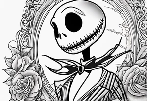 Nightmare before Christmas  statue tattoo idea