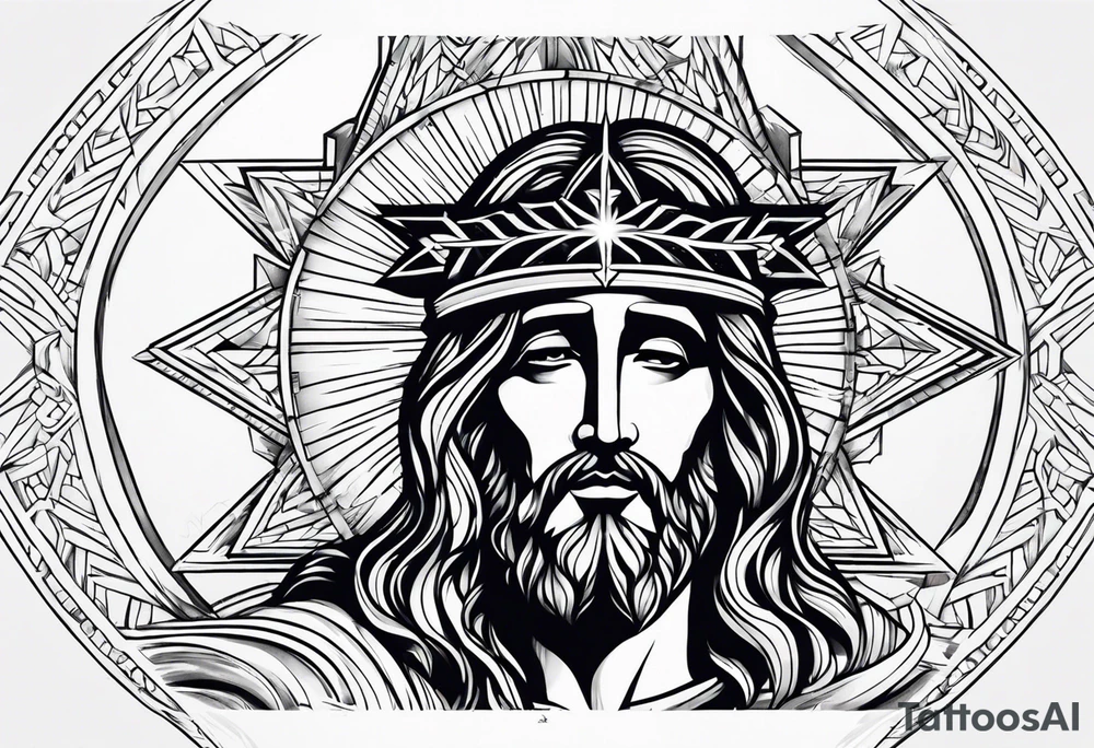 Jesus piece tattoo idea