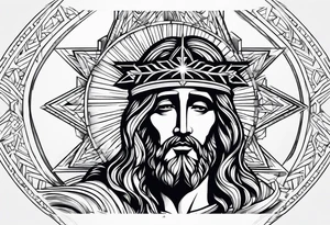 Jesus piece tattoo idea