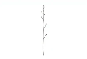Simple, delicate, fine line, plant. Vertical tattoo idea