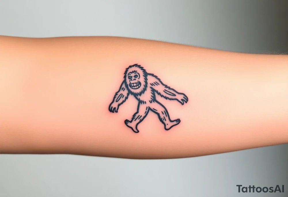 Bigfoot tattoo idea
