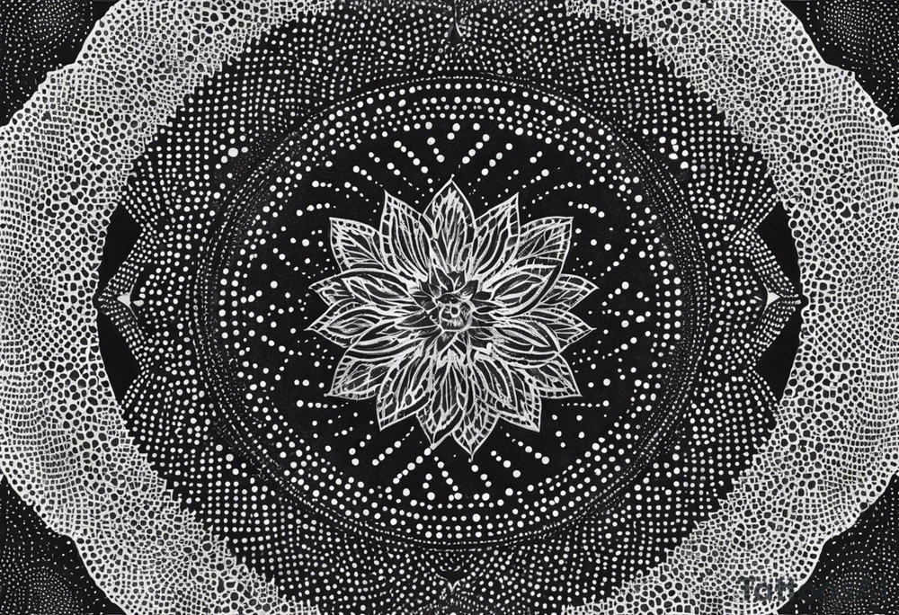 Geometric pattern tattoo idea