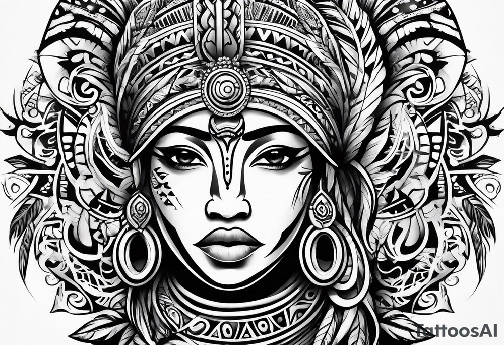 A puerto rican taino tribal tattoo tattoo idea