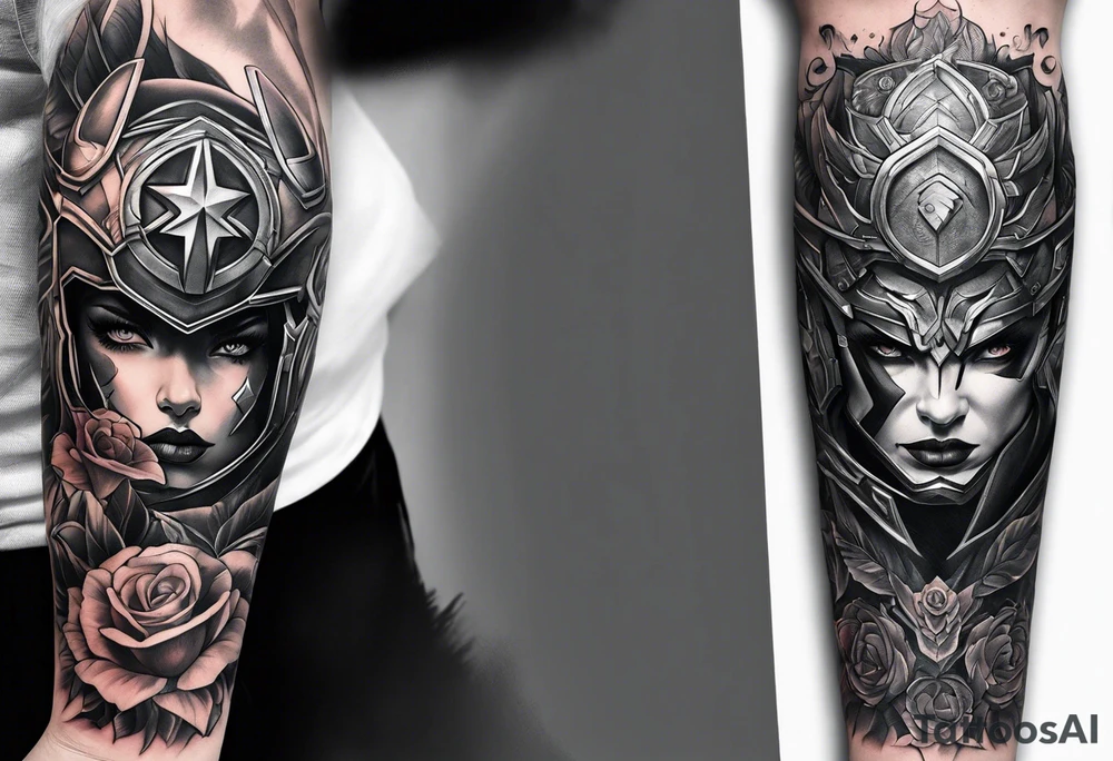 Marvel forearm sleeve tattoo idea