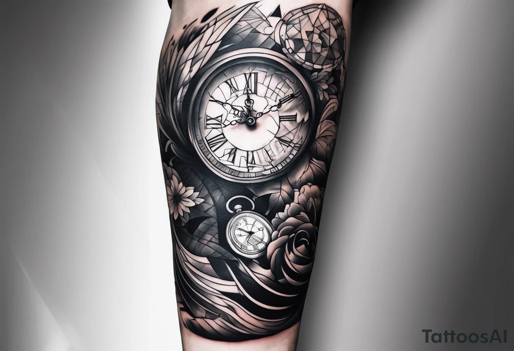 value of time 
for men 
sleeve tattoo idea