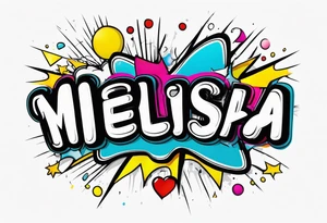 Name melissa tattoo idea