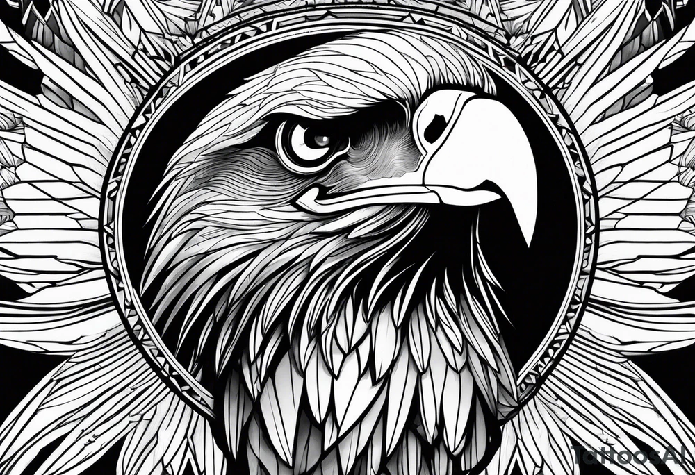 Eagle eyes tattoo idea