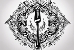 fork tattoo idea