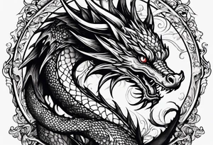 Mini dragon tattoo idea