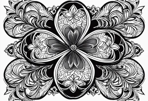 four-leaf clover tattoo idea