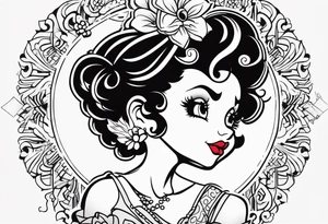 Betty boop tattoo idea