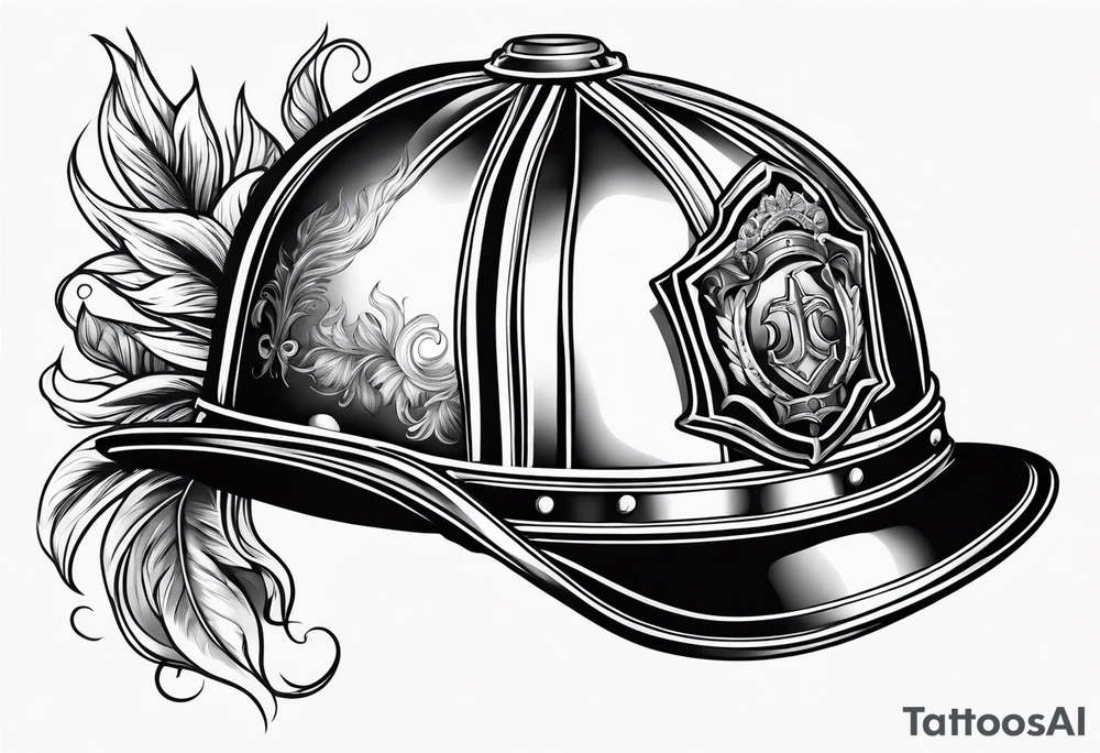 Fire helmet tattoo idea