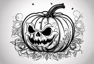 Anglais
dessine-moi un tatouage noir et blanc d'une citrouille avec une tête de mort qui fait peur
draw me a black and white tattoo of a pumpkin with a scary skull tattoo idea