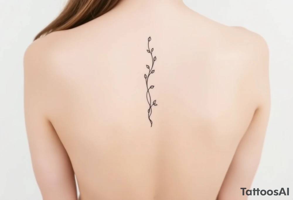 tattos down my spine tattoo idea
