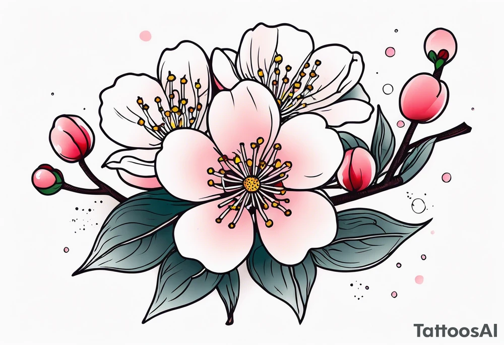 Cherry blossom tattoo idea