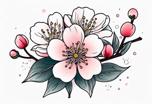 Cherry blossom tattoo idea