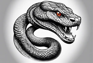 Snake head tattoo idea