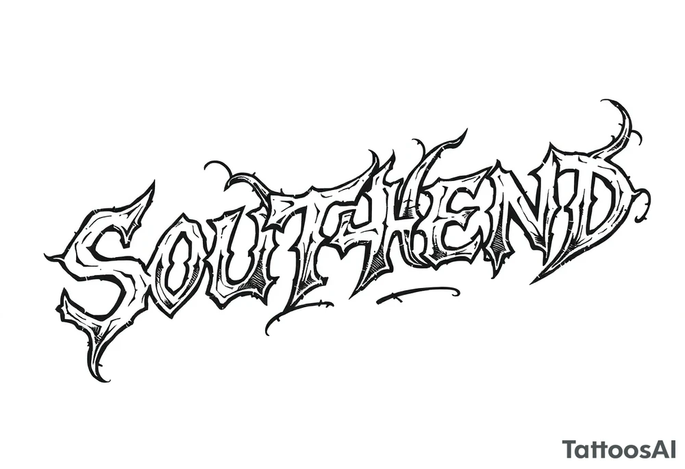 “SOUTHEND” tattoo idea