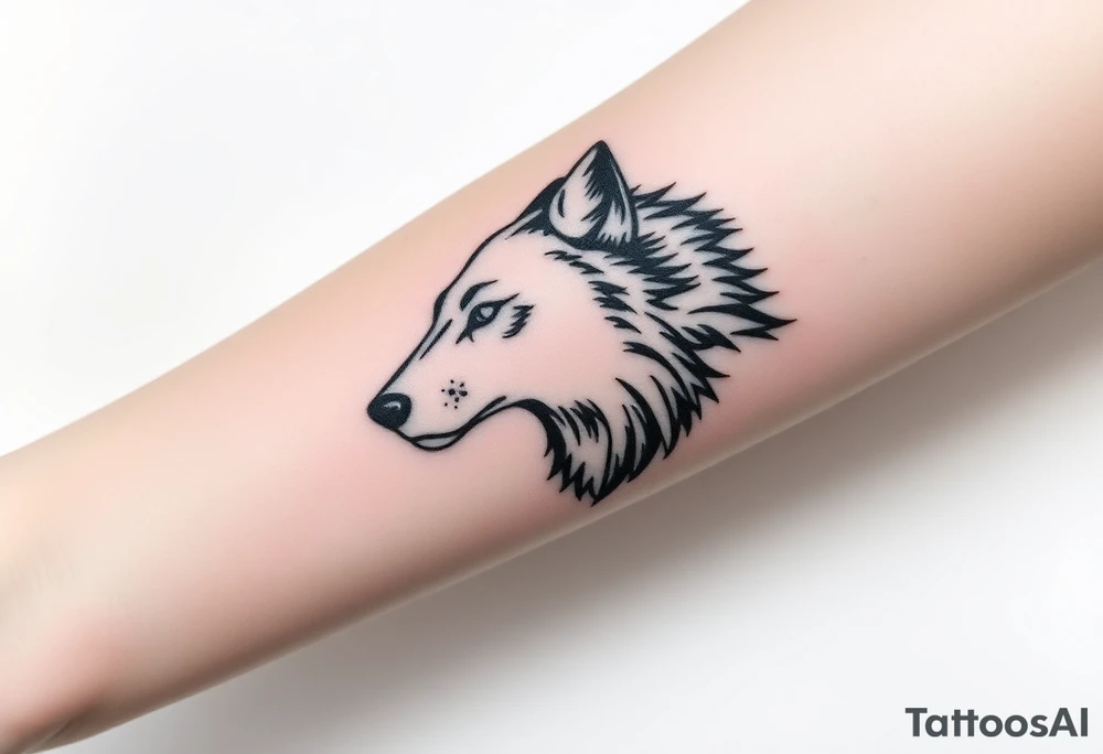 Wolf tattoo idea