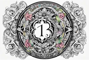 number "13" tattoo idea