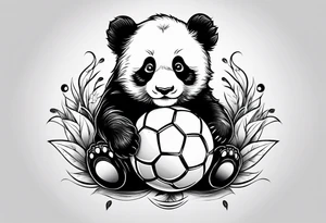Baby panda 
Baby Tiger
Playing ball tattoo idea