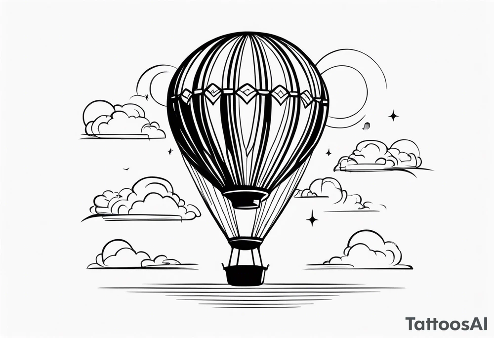 hotballoon ornemental tattoo idea