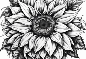 Sunflower tattoo idea