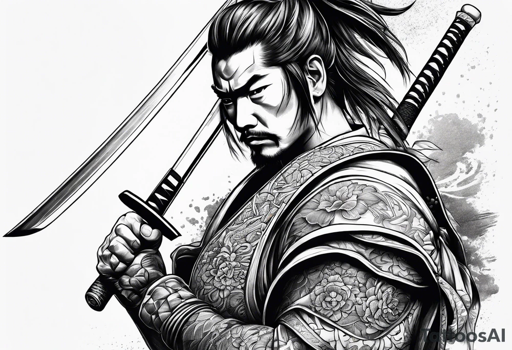 samurai sword tattoo idea